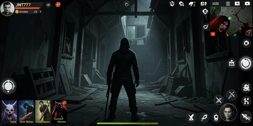 Tangkapan layar gameplay menampilkan momen menegangkan dalam JNT777.
